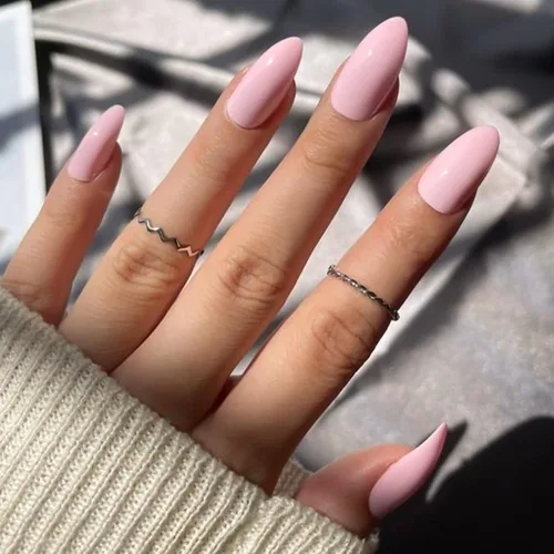 Miniatura 16 de Uñas postizas a presión marrón café, uñas postizas medianas de almendra, color sólido, cobertura completa, uñas postizas artificiales brillantes