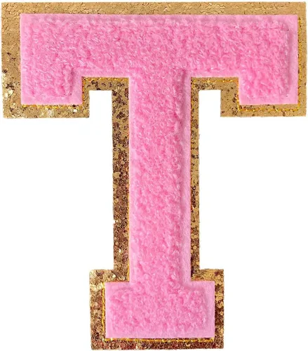 Miniatura 98 de GYGYL - 3 parches de letras deportivas de felpilla con purpurina, parches para planchar de tamaño grande para decoración de disfraces