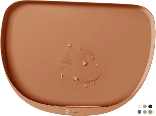 Miniatura 11 de DownyPaws Tapetes de Comida para Gatos para Pisos Impermeables, Tapete de Alimentación para Mascotas de Silicona Libre de BPA, Tapete Antideslizante
