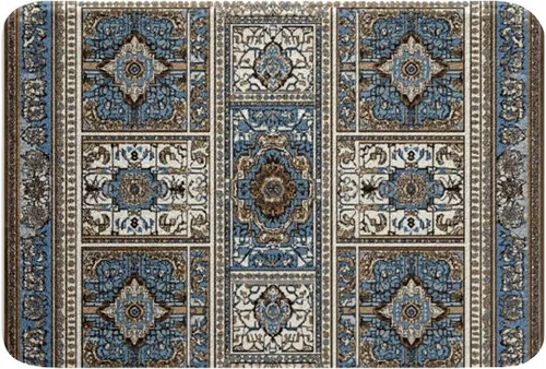 Miniatura 6 de Erosebridal Alfombras de baño vintage art decó, alfombra de baño antideslizante con medallón oriental rojo, 16 x 24 pulgadas, estilo bohemio, turco
