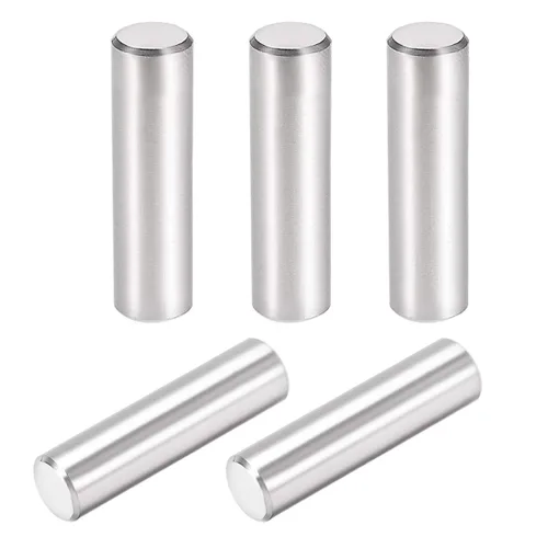 Miniatura 5 de uxcell 5 unids 0.315 in x 0.630 in pasador 304 acero inoxidable estante cilíndrico soporte pin sujetan elementos tono plata