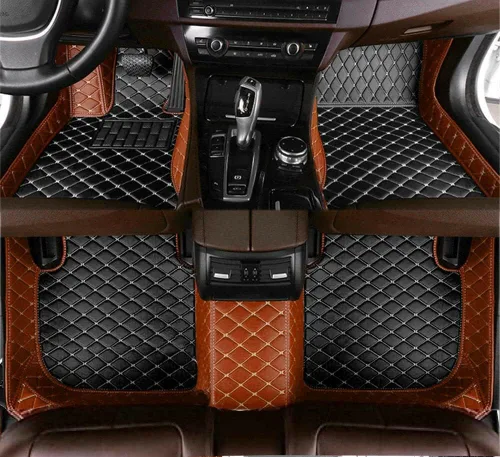 Miniatura 15 de Alfombrillas personalizadas para automóvil compatibles con todos los modelos, sedán, SUV, Coupé, camión, deportes, 1996-2024, de cuero, cobertura