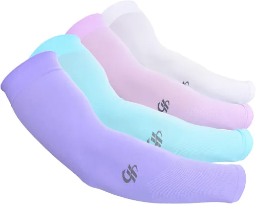 Miniatura 23 de Mangas de refrigeración para brazos con protección solar UV UPF 50+, 4 pares para hombres y mujeres, ciclismo, golf, deportes al aire libre