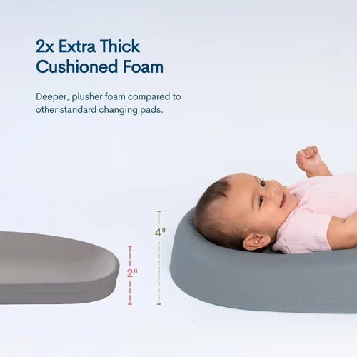 Miniatura 2 de Upseat Cambiador de bebé, diseño antideslizante y agarre, espuma acolchada de alta calidad, contorneada para mayor comodidad, impermeable y fácil