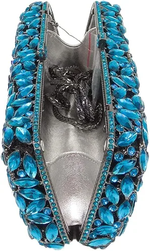 Miniatura 6 de Bolso de mano de cristal brillante para mujer bolso Minaudiere