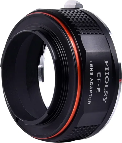 Miniatura 6 de PHOLSY Adaptador de Lente de Enfoque Manual Compatible con Lentes Canon EOS EF a Cámara de Montura E Compatible con Sony a1 a9ii a7S iii/ii, a7R