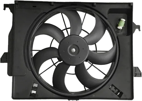Miniatura 12 de PartsFlow Conjunto de ventilador de enfriamiento del radiador para BMW E46 325i 328i 330i 17117561757