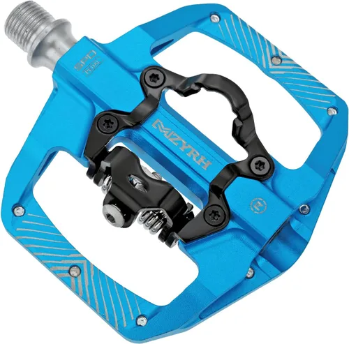 Miniatura 11 de MZYRH Pedal, pedales de bicicleta de montaña MTB, compatibles con doble función sellada sin clipless de aluminio 9/16 pulgadas, plataforma plana