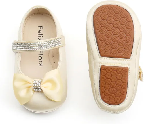 Miniatura 41 de Felix & Flora Zapatos de bebé de suela suave - Zapatos de bebé para caminar, mocasines, suela de goma, zapatos de cuna