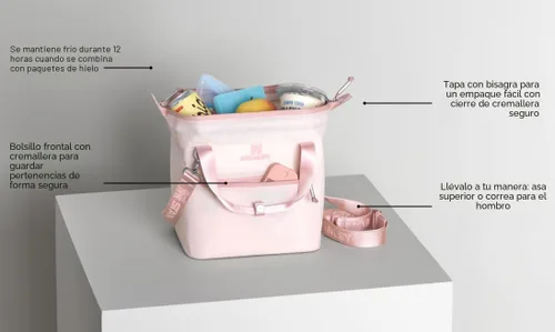 Miniatura 7 de Stanley All Day Julienne - Bolsa térmica suave y lonchera Bolsa de viaje aislada con cremallera Sin BPA Fucsia