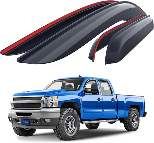 Miniatura 12 de Goodyear - Deflectores de ventana inastillables para Toyota Corolla 2014-2019 Sedan, protectores de lluvia con cinta adhesiva, viseras de ventana