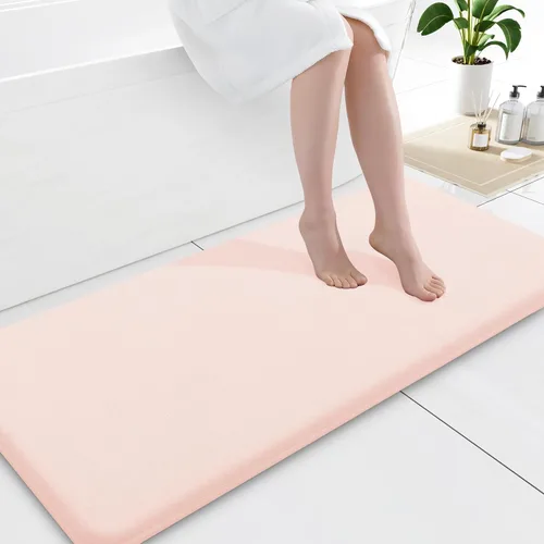 Miniatura 84 de Smiry Tapetes de Baño de Espuma Viscoelástica 36 x 24 pulgadas, Tapetes de Baño Extra Suaves y Absorbentes, Alfombra Antideslizante Lavable