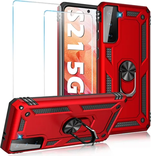 Miniatura 84 de Vaki Funda para Samsung Galaxy S22 5G con protector de pantalla integrado de grado militar, cubierta dura y resistente, funda resistente para Galaxy