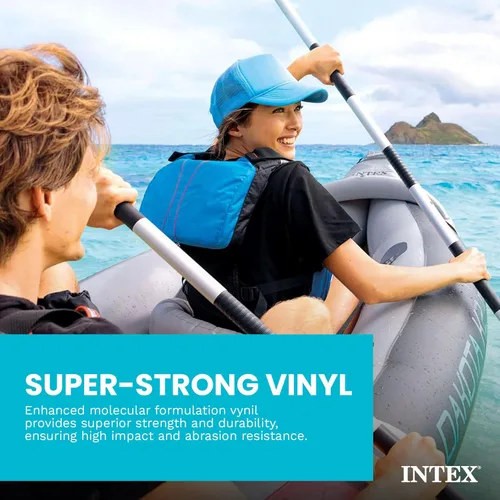 Miniatura 4 de INTEX Juego de kayak inflable para 2 personas, Dakota K2 con remos de 86 pulgadas y bomba