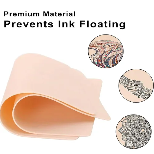Miniatura 5 de 10 piezas de piel falsa para tatuajes mejoradas (0.059 pulgadas de grosor), piel de práctica premium, más gruesa y más realista que 0.049 pulgadas