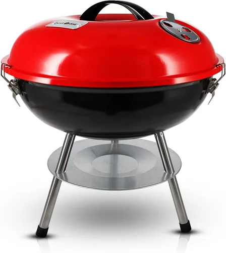 Gas One – Parrilla de barbacoa portátil de 14 pulgadas con tapa de bloqueo de 3 puntos para la preservación del calor – Sistema de ventilación dual