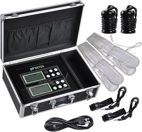 AW Máquina de baño de pies de desintoxicación iónica de doble usuario Pies Máquina de limpieza de células de spa LCD con 2 matrices de acero Usuario