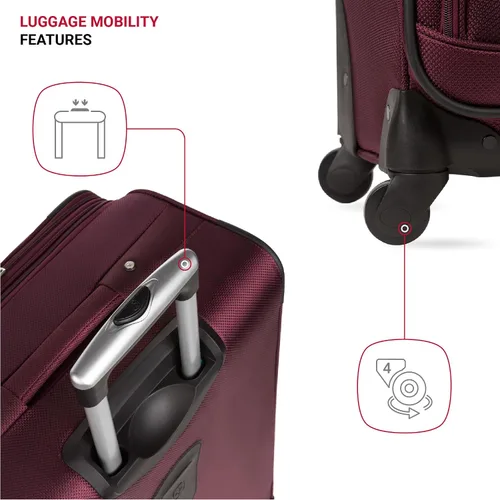 Miniatura 136 de SwissGear - Equipaje suave expandible Sion con ruedas, Negro