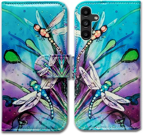 Bcov Funda para Galaxy A13 5G, bonita funda de piel con tapa para teléfono con ranura para tarjetas, soporte para Samsung Galaxy A13 5G 2021 Linda