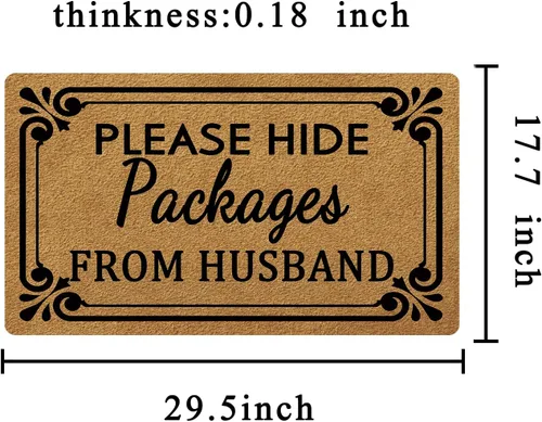 Miniatura 5 de Nobranded Tapete de bienvenida (29.5 x 17.7 pulgadas) antideslizante, divertido tapete personalizado para decoración del hogar en puerta, cocina