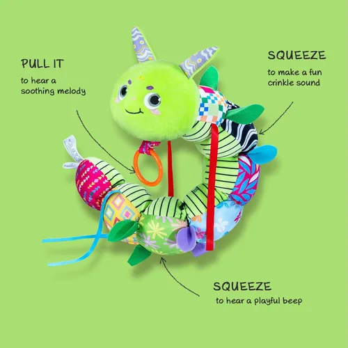 Miniatura 4 de Infinno Juguetes musicales y sensoriales de peluche para bebés, niñas y niños, juguetes suaves de seguridad para recién nacidos de 0-3-6-12 meses