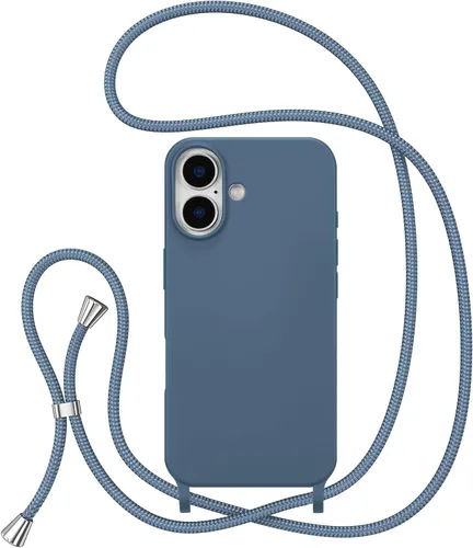 Miniatura 43 de ZTOFERA Funda Crossbody para iPhone 15 Pro con Correa de Cordón Ajustable, Funda Suave de Silicona Líquida para iPhone 15 Pro 6.1 pulgadas - Rosa