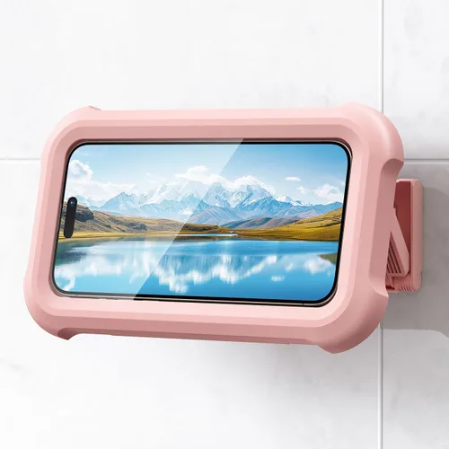 Miniatura 9 de Lamicall Soporte impermeable para teléfono de ducha, giratorio de 480°, retráctil, ajustable, soporte de pared para teléfono, soporte de pared