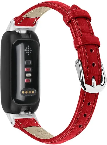 Miniatura 6 de Band Compatible with Fitbit Inspire 3 Bands Replacement Genuine Leather Wristband Quick Release Straps Watch Bands for Fitbit Inspire 3 Smartwatch