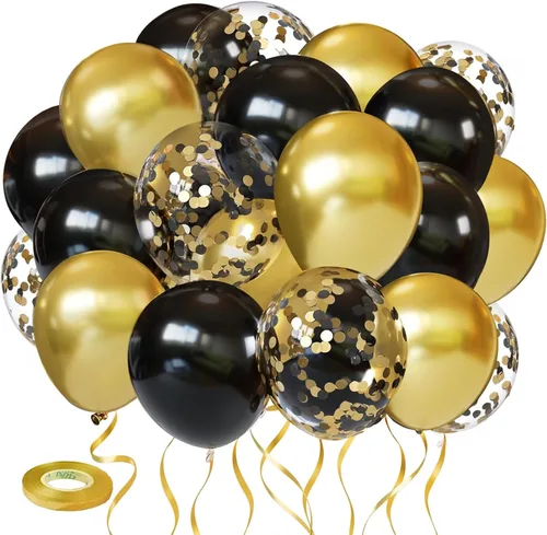 Miniatura 8 de Globos azules, 60 globos de látex de 12 pulgadas azul marino metálico azul marino perla claro cromado azul para cumpleaños, graduación, día