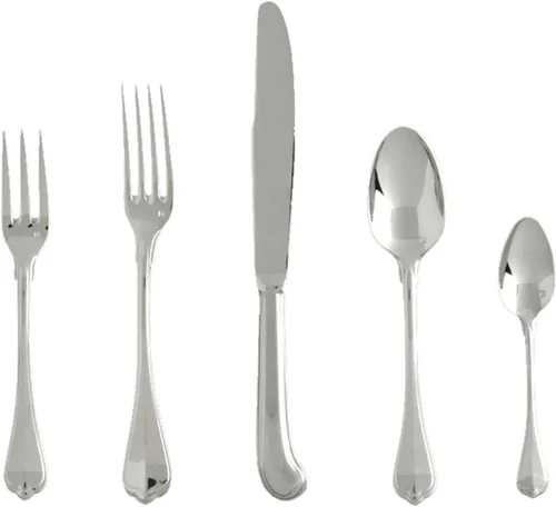 Miniatura 7 de FORTESSA Ashton - Cubiertos de acero inoxidable 18/10, ajuste de lugar de 5 piezas con cuchillo, tenedores y cucharas (servicio para 1), apto