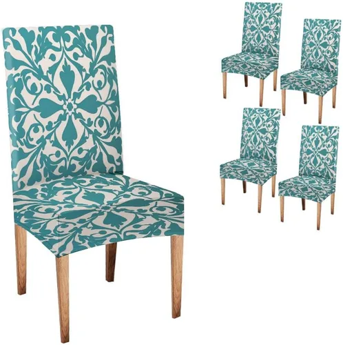 Miniatura 43 de CAPSCEOLL Fundas para Sillas De Comedor 4, Funda elástica para silla de comedor, lavable de elastano, fundas para sillas Parsons de cocina, Fundas