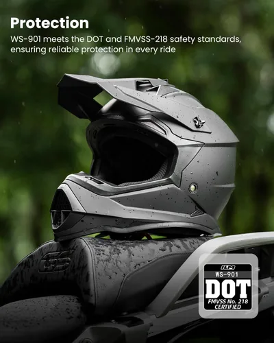 Miniatura 3 de ILM - Cascos para bicicleta de tierra para adultos, hombres y mujeres, para motocross, ATV, todoterreno, con gafas, guantes, máscara, modelo DOT