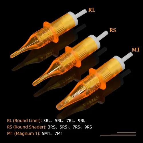 Miniatura 4 de ATOMUS Agujas de cartucho de tatuaje desechables RL RS M1 agujas de tatuaje para máquina de tatuaje (9RS)