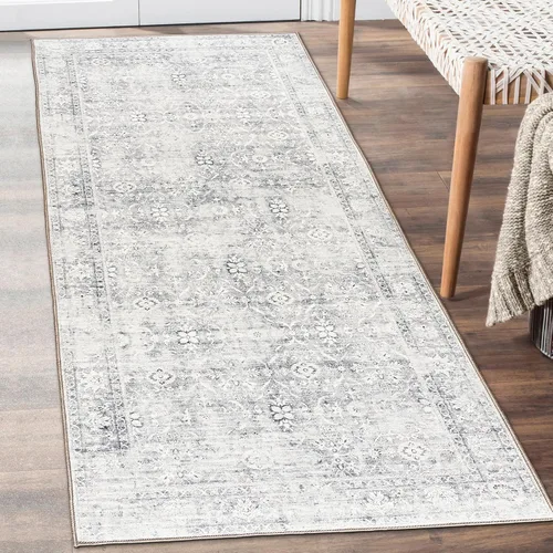 Miniatura 51 de ReaLife Rugs Alfombra pasillo lavable a máquina - Sala de estar, dormitorio, baño, cocina, entrada, oficina - Acolchada de pelo bajo, resistente a