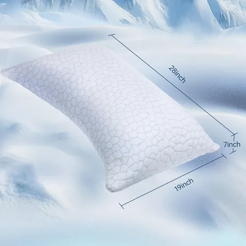 Miniatura 9 de Almohadas para dormir de lado para adultos, almohada cervical para dormir de lado, almohada refrescante con diseño ergonómico, almohadas ajustables