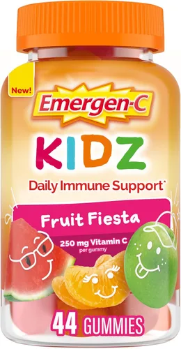 Miniatura 16 de Emergen-C Kidz Immune + Support - Suplementos dietéticos, gomitas divertidas con sabor a fruta con vitamina C, B y D, 44