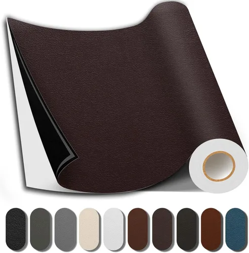 Cinta de reparación de cuero Shagoom, parche de reparación autoadhesivo impermeable de 17X79 pulgadas, parches grandes de vinilo DIY para sofás,