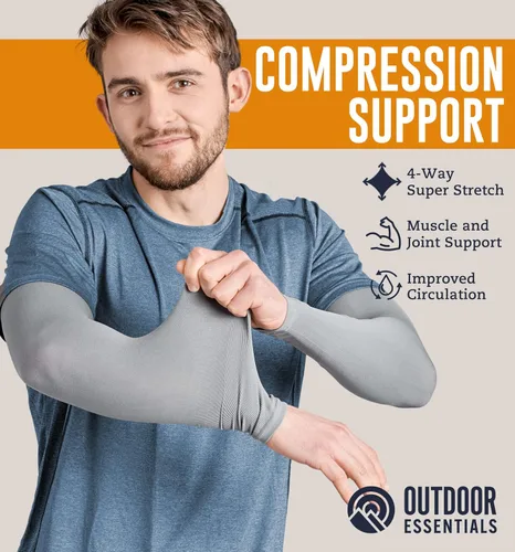 Miniatura 51 de Mangas de compresión de enfriamiento para hombres y mujeres, con protección solar UV UPF 50, paquete múltiple, mangas protectoras de brazos