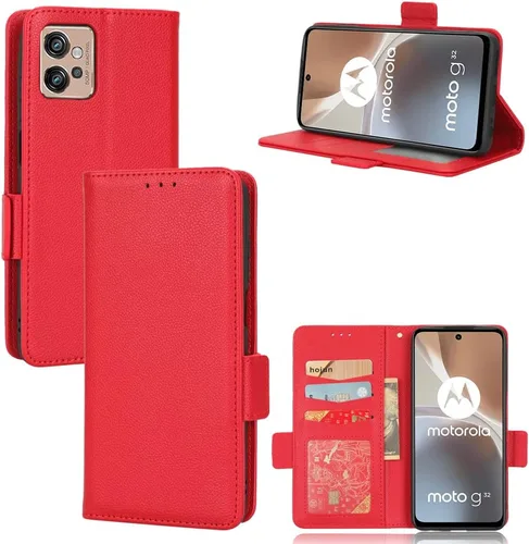 Miniatura 170 de Funda de piel sintética compatible con Motorola Moto E22 4G, funda de piel sintética compatible con Motorola Moto E22i 4G, color negro