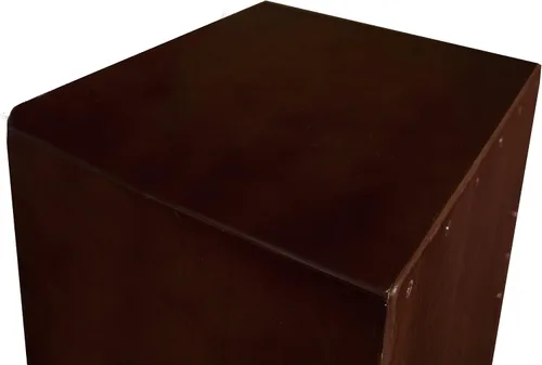 Miniatura 2 de Sawtooth Caja de percusión grande de satén de chocolate manchada a mano