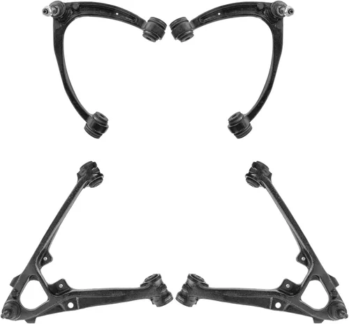 Miniatura 22 de TRQ Brazo de control delantero superior e inferior con rótula juego de 4 piezas compatible con Land Rover Range Rover 2003-2012