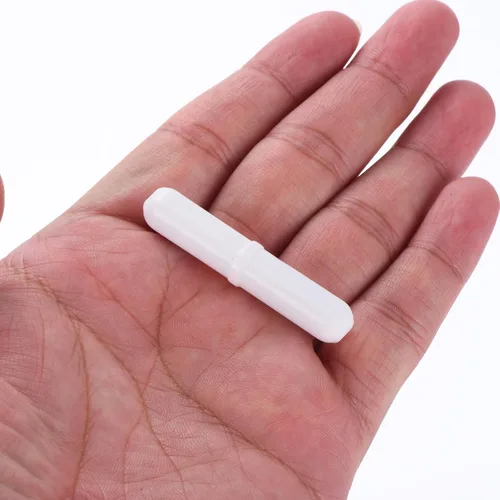 Miniatura 5 de MECCANIXITY Agitador magnético mezclador barra de agitación 50 mm (1.97 ") x9mm con forma de anillo PTFE recubrimiento imán blanco para laboratorio