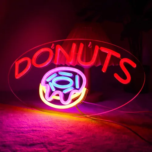 Miniatura 10 de BAKERY OPEN - Letreros de neón para decoración de pared, luces de neón para dormitorio, letreros LED de negocios adecuados para panadería