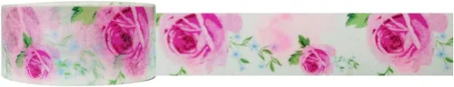 Miniatura 2 de Wrapables Cinta adhesiva washi floral y natural, rosa dulce