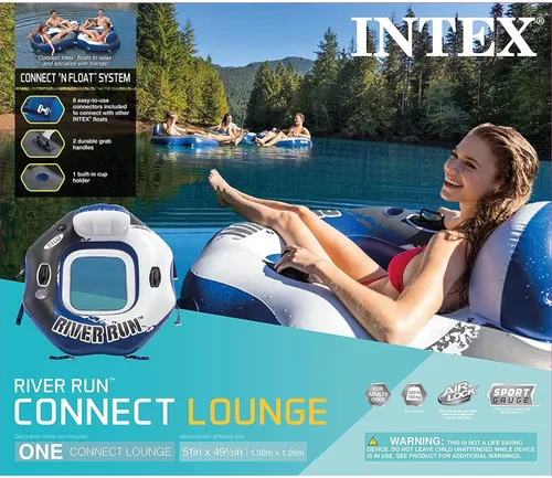 Miniatura 8 de Intex River Run Gomón inflable para descansar en el agua con conectores 58854EP (2 unidades).