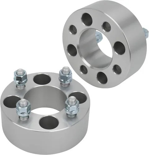 IRONTEK Espaciadores de rueda de 0.157 x 4.000 in, espaciadores forjados reales de 2 pulgadas con orificio de cubo de 2.697 in M12x1.25 pernos aptos