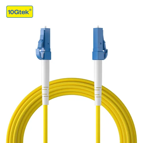 Miniatura 3 de 10Gtek Simplex Fiber Patch Cable - LC to LC Single-Mode Fiber Optic Cord Jumper, SMF, 9/125μm, Yellow, 20-Meter(65.6-ft)