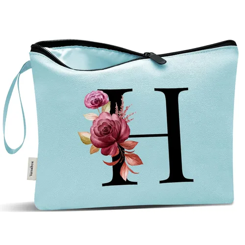 Miniatura 86 de Vavabox A-Z Bolsa de Maquillaje Personalizada, Regalos de Cumpleaños para Mujeres y Mamá, Regalos para la Mejor Amiga, Bolsa de Cosméticos