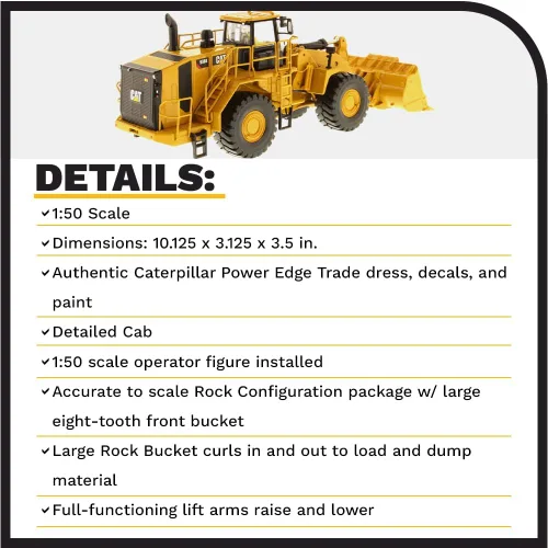 Miniatura 4 de Diecast Masters Cargador de ruedas Caterpillar 988K 1:50 – High Line Series 85901
