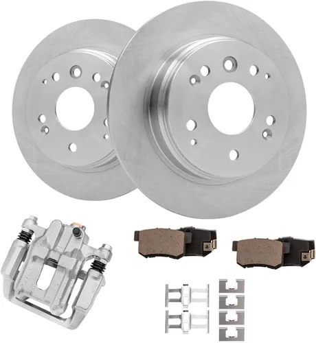 Miniatura 37 de Detroit Axle - Rotores de freno para Jeep Compass 2015-2022 Renegade 2016-2022 Fiat 500X 2016-2022, 2018, 2019, 2020, 2021. Reemplazo de rotores